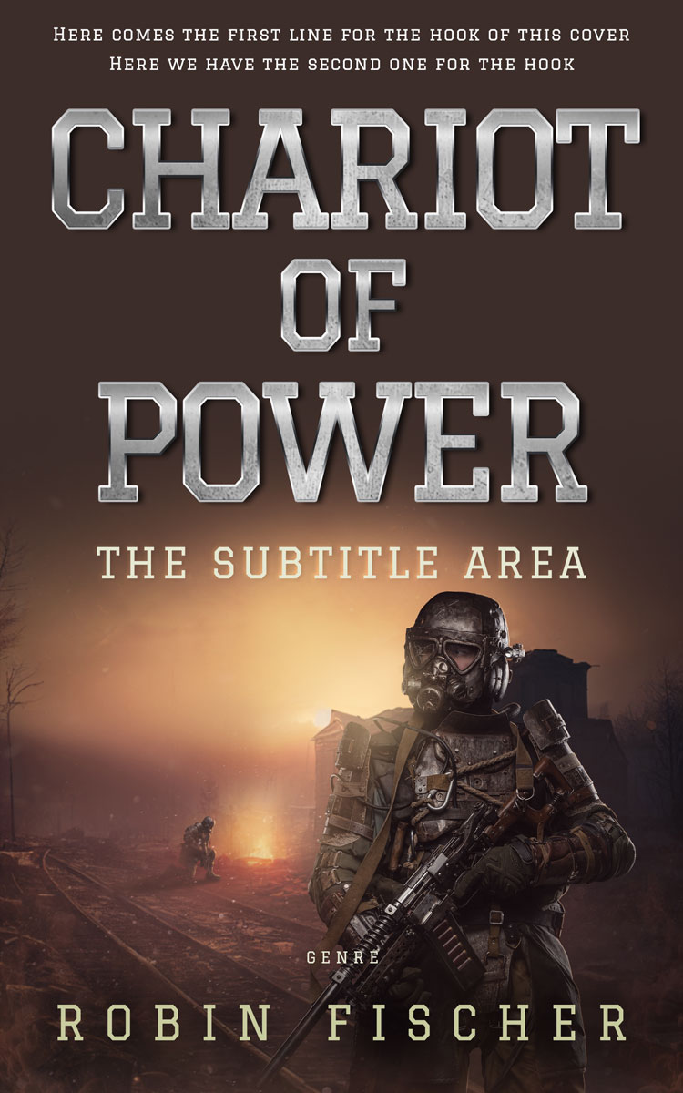 2D view of Premade Apocalyptica Book Cover - Woody Brown