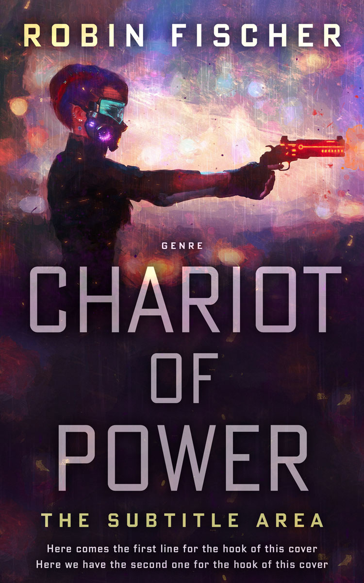 2D view of Premade Science Fiction Book Cover - Eunry