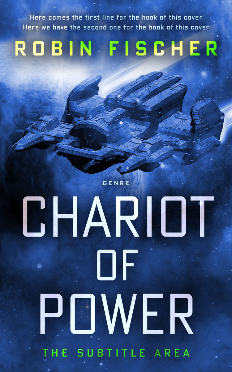 2D view of Premade Science Fiction Book Cover - Astronaut