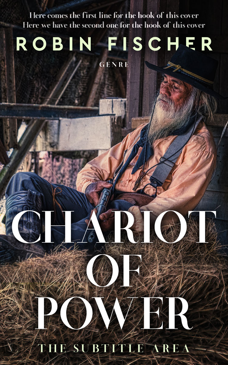 2D view of Premade Action & Adventure Book Cover - Thunder