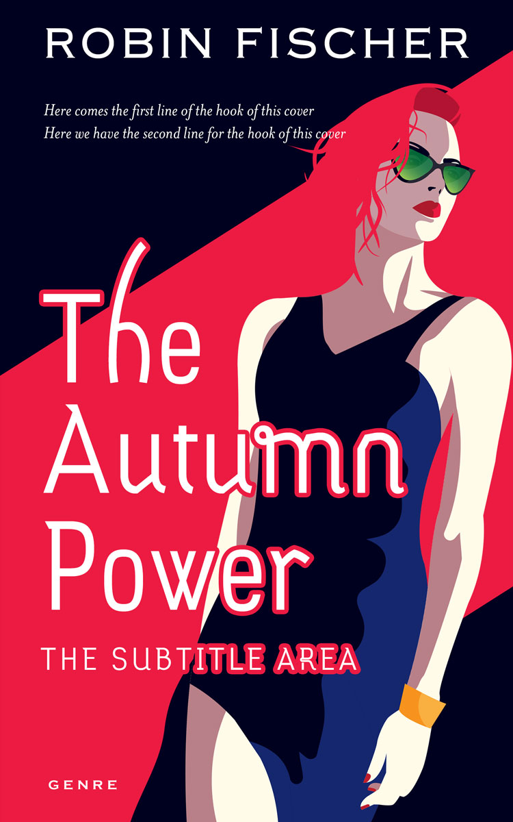 2D view of Premade Abstract Book Cover - Amaranth