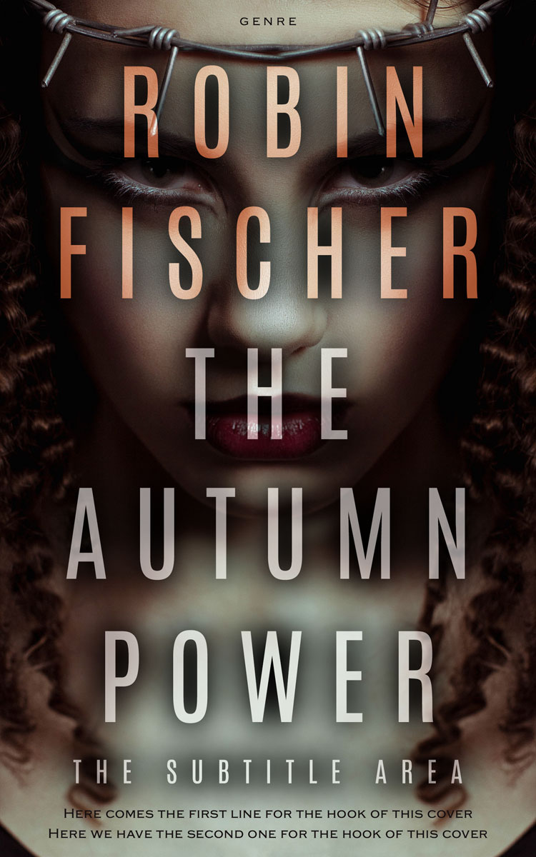 2D view of Premade Fantasy Book Cover - Cocoa Brown