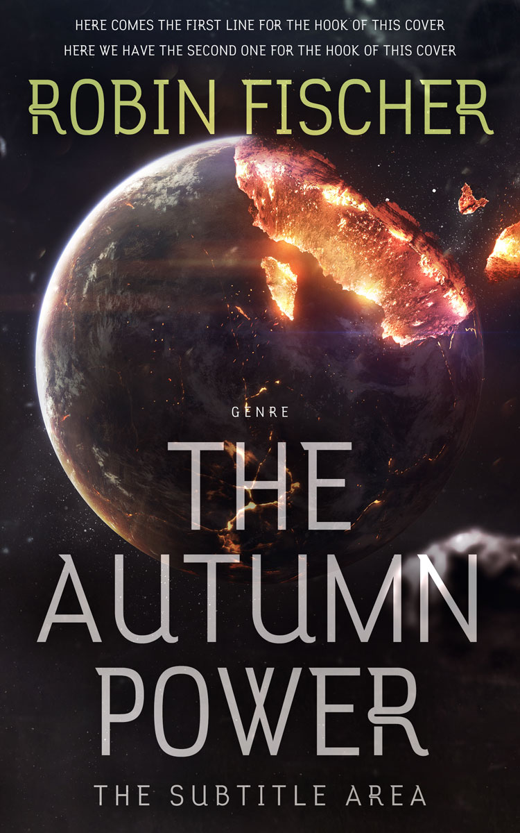 2D view of Premade Apocalyptica Book Cover - Thunder