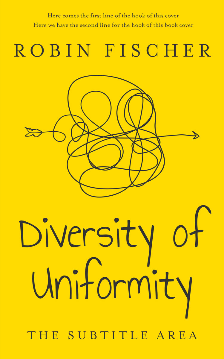 2D view of Premade Self-Improvement & Self-Help Book Cover - School Bus Yellow