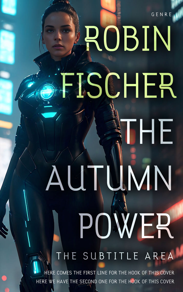 2D view of Premade Science Fiction Book Cover - Mirage