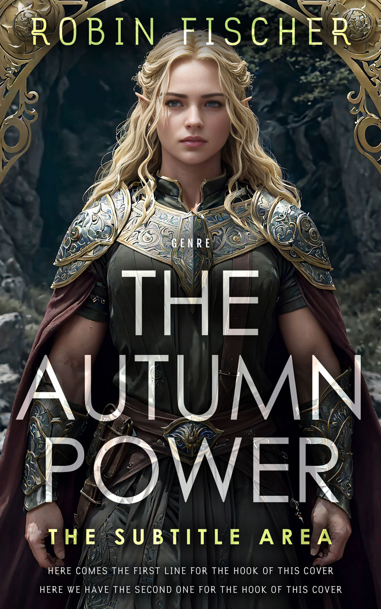 2D view of Shark #28082 - Premade Fantasy Book Cover