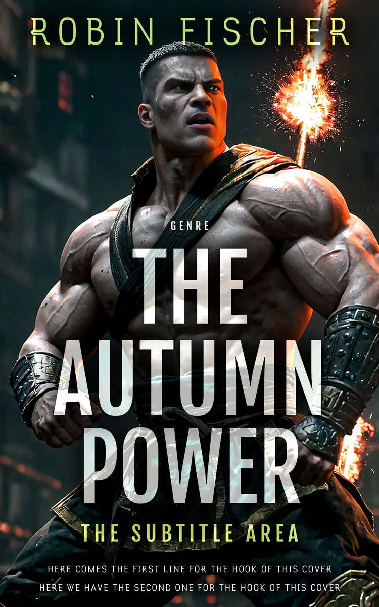 2D view of Soft Amber #28089 - Premade Fantasy Book Cover