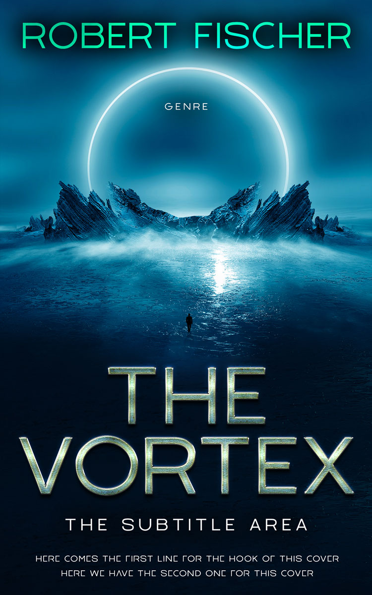 2D view of Black Pearl #28129 - Premade Science Fiction Book Cover