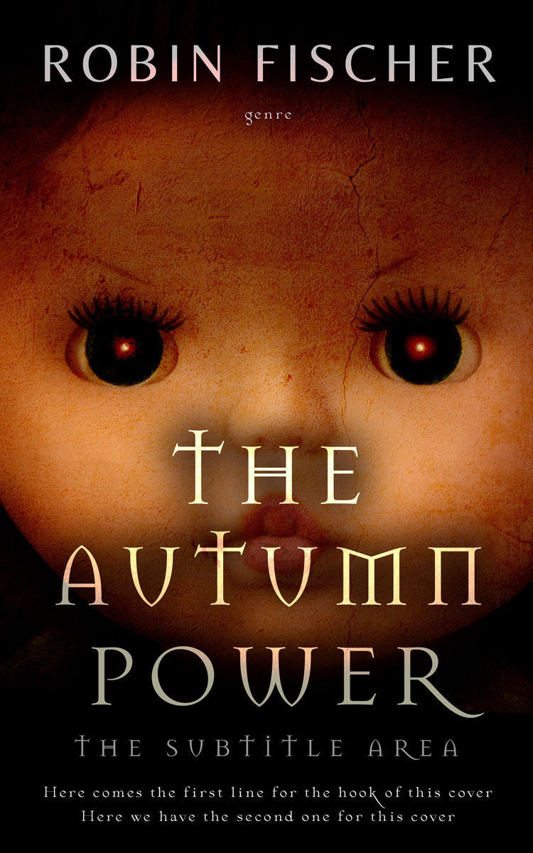 2D view of Premade Horror Book Cover - Wood Bark