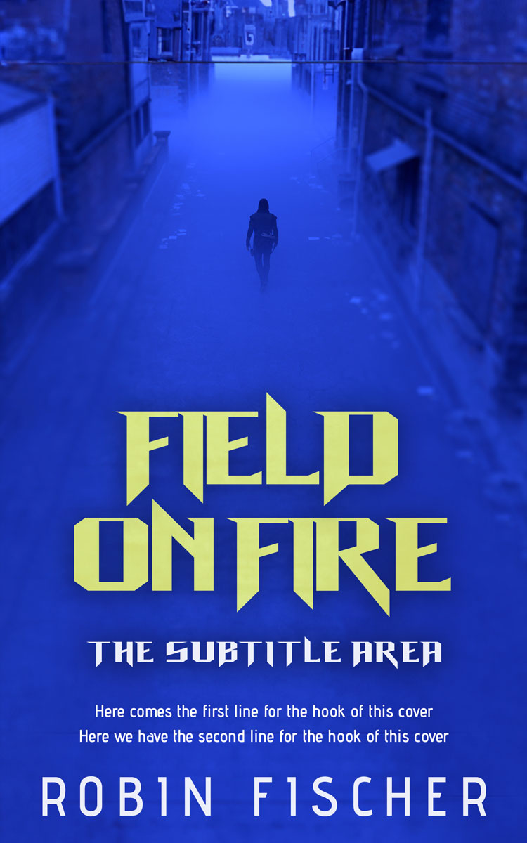 2D view of Premade Mystery & Thriller & Suspense Book Cover - Persian Blue