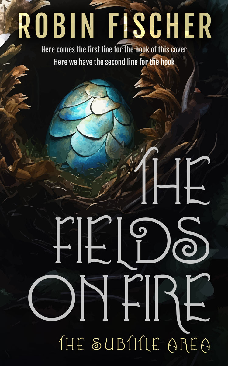 2D view of Cod Gray #28228 - Premade Fantasy Book Cover