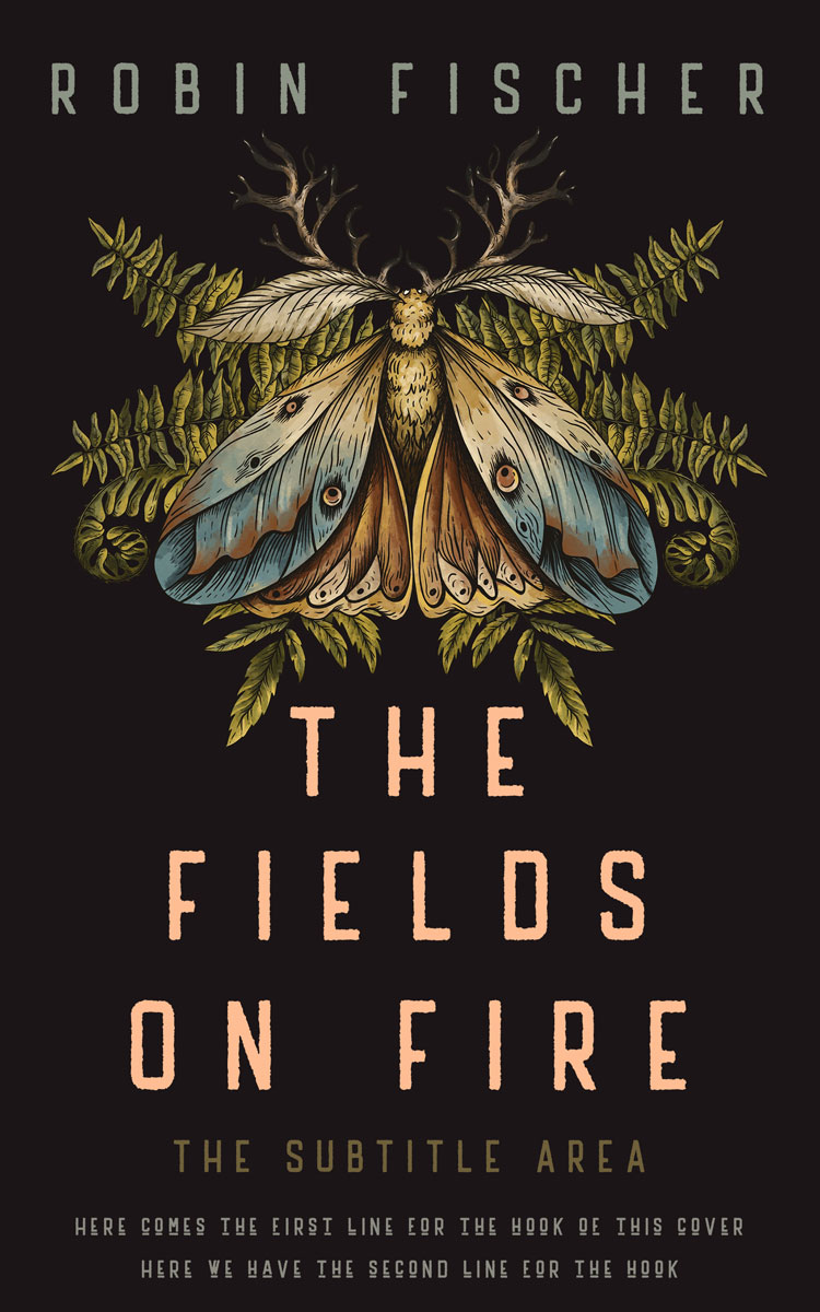 2D view of Cocoa Brown #28246 - Premade Fantasy Book Cover