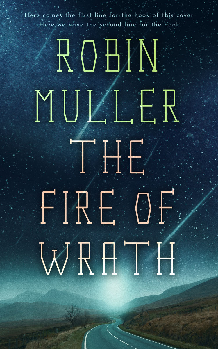 2D view of Premade Science Fiction Book Cover - Big Stone