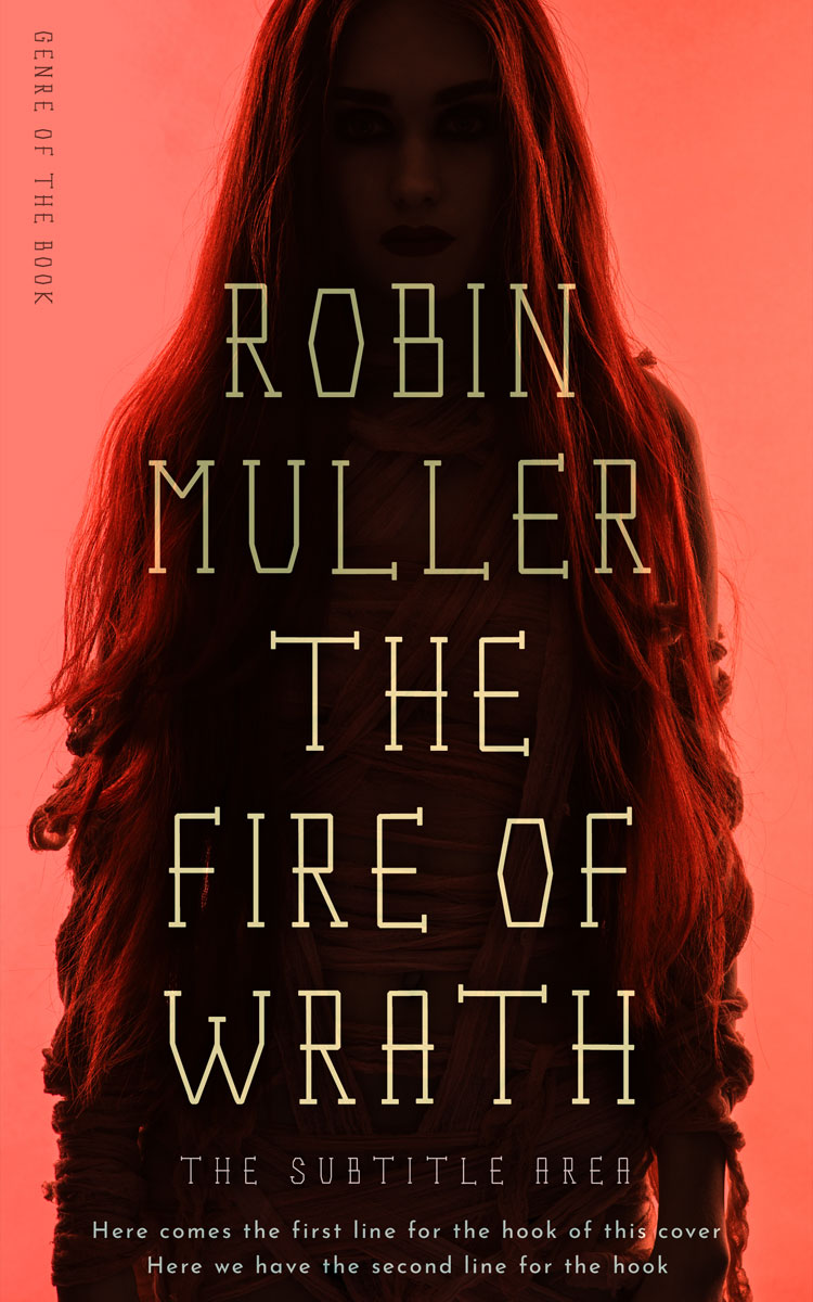 2D view of Burnt Sienna #28260 - Premade Horror Book Cover