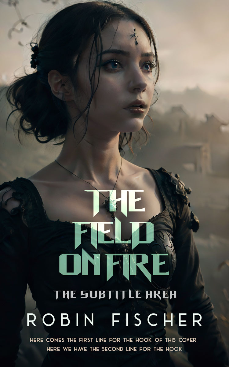 2D view of Shark #28309 - Premade Horror Book Cover