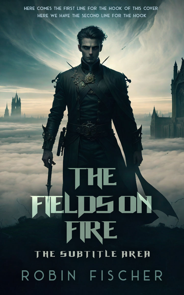 2D view of Premade Horror Book Cover - Ash