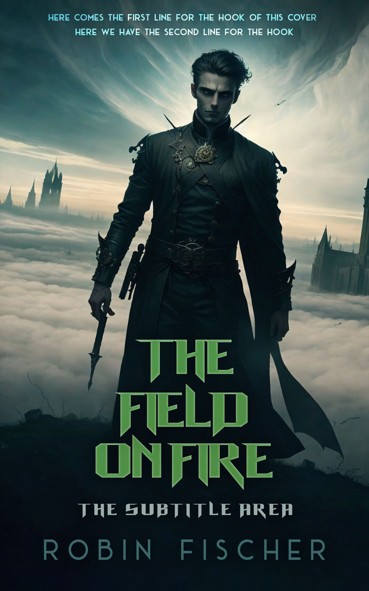 2D view of Premade Horror Book Cover - Ash