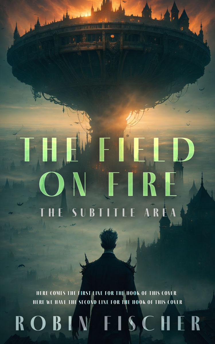 2D view of Premade Paranormal & Urban Book Cover - Outer Space