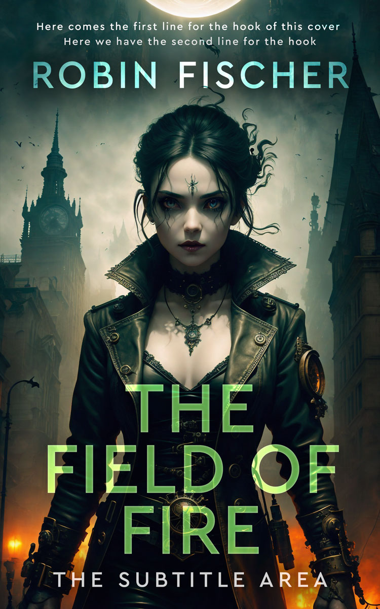 2D view of Outer Space #28318 - Premade Horror Book Cover