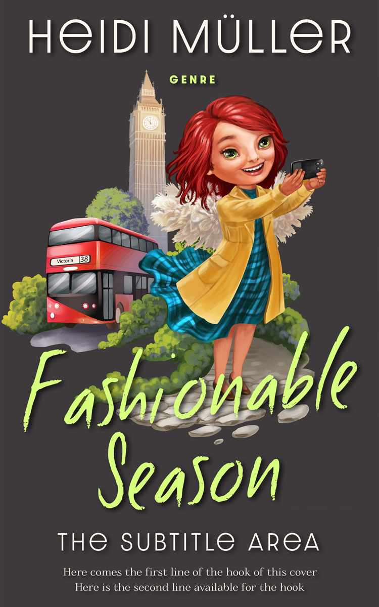 2D view of Lunar Green #28406 - Premade Travel Book Cover