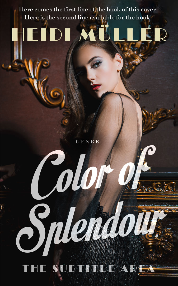 2D view of Premade Royal Romance Book Cover - Cocoa Brown