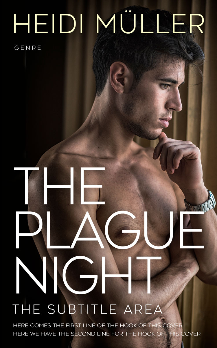 2D view of Premade Erotica Book Cover - Oil