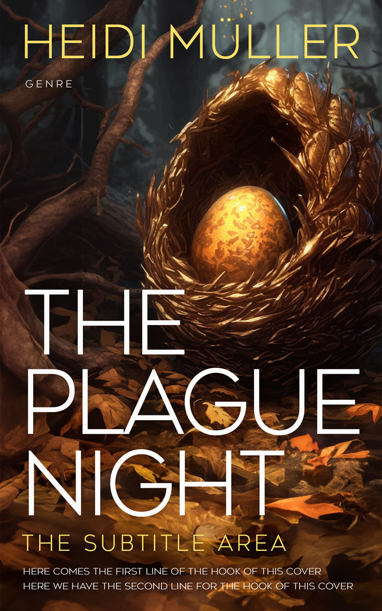 2D view of Eclipse #28461 - Premade Fantasy Book Cover