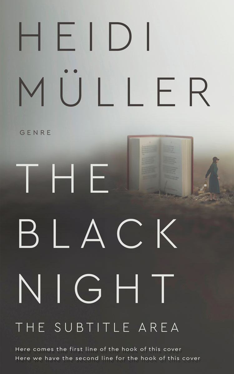 2D view of Quill Gray #28470 - Premade Fantasy Book Cover