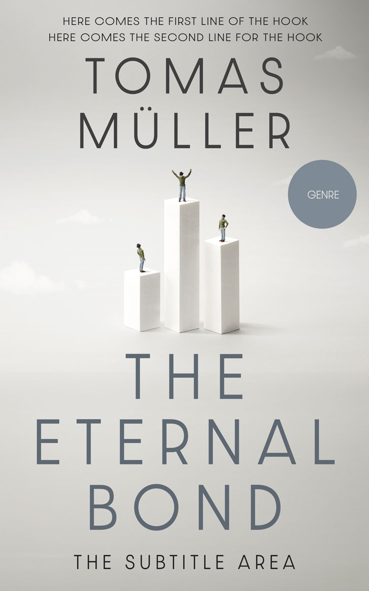 2D view of Quill Gray #28483 - Premade Business Book Cover