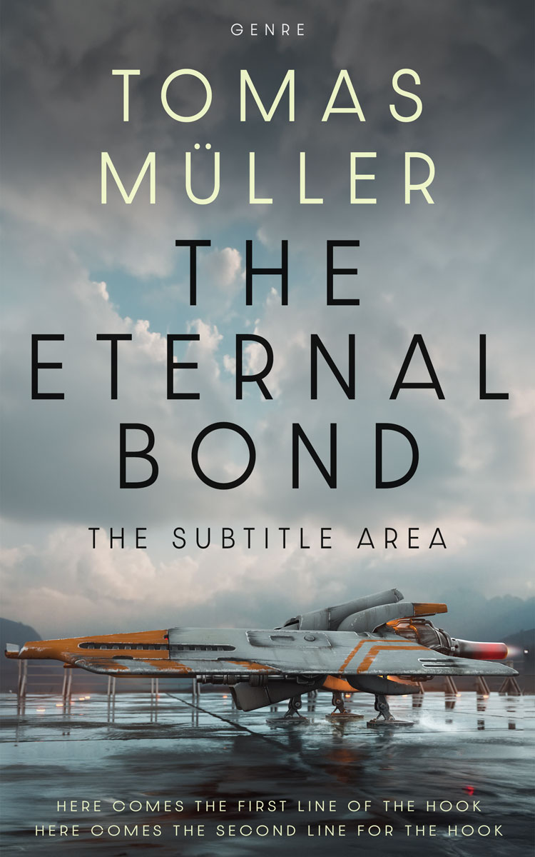 2D view of Premade Science Fiction Book Cover - Oslo Gray