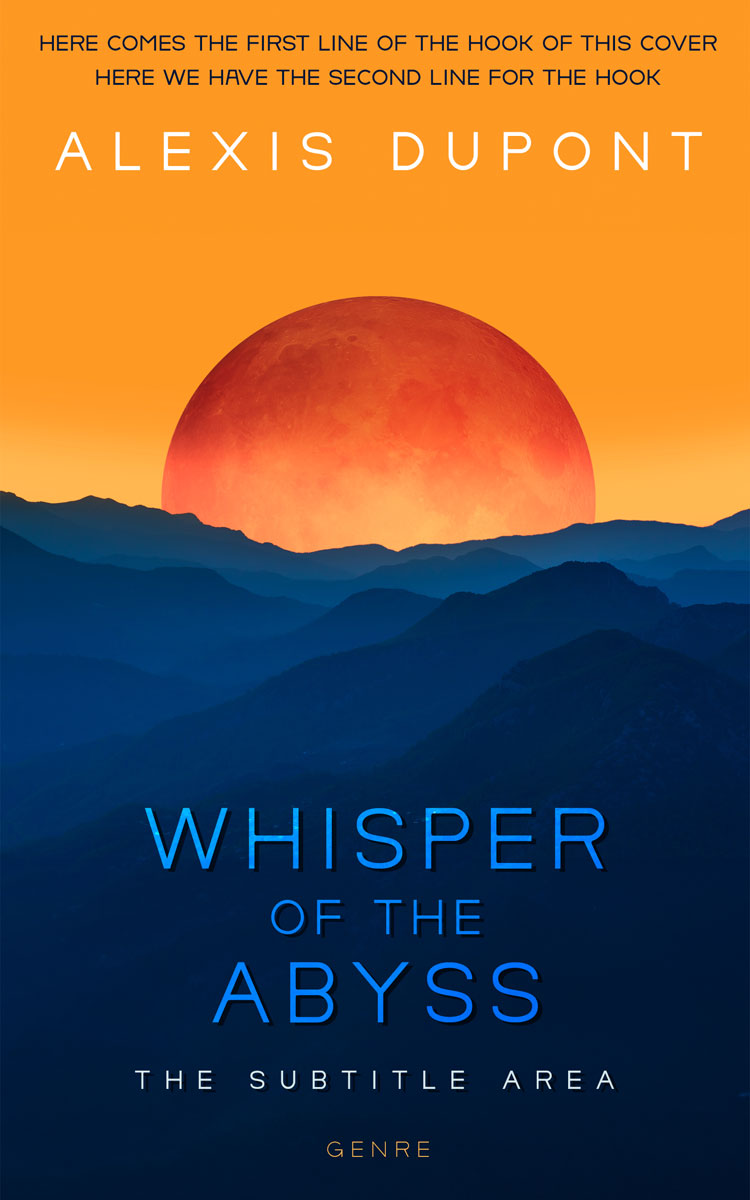 2D view of Premade Horror Book Cover - Sea Buckthorn