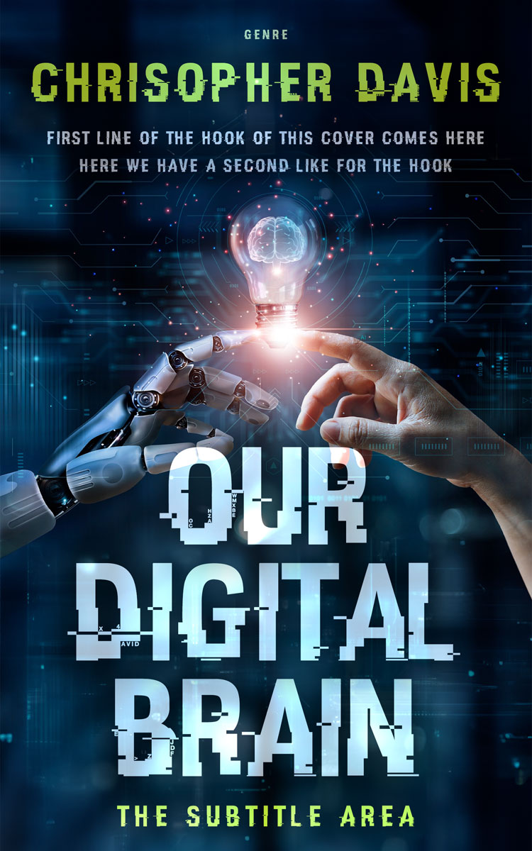 2D view of Opal #28519 - Premade Science Fiction Book Cover