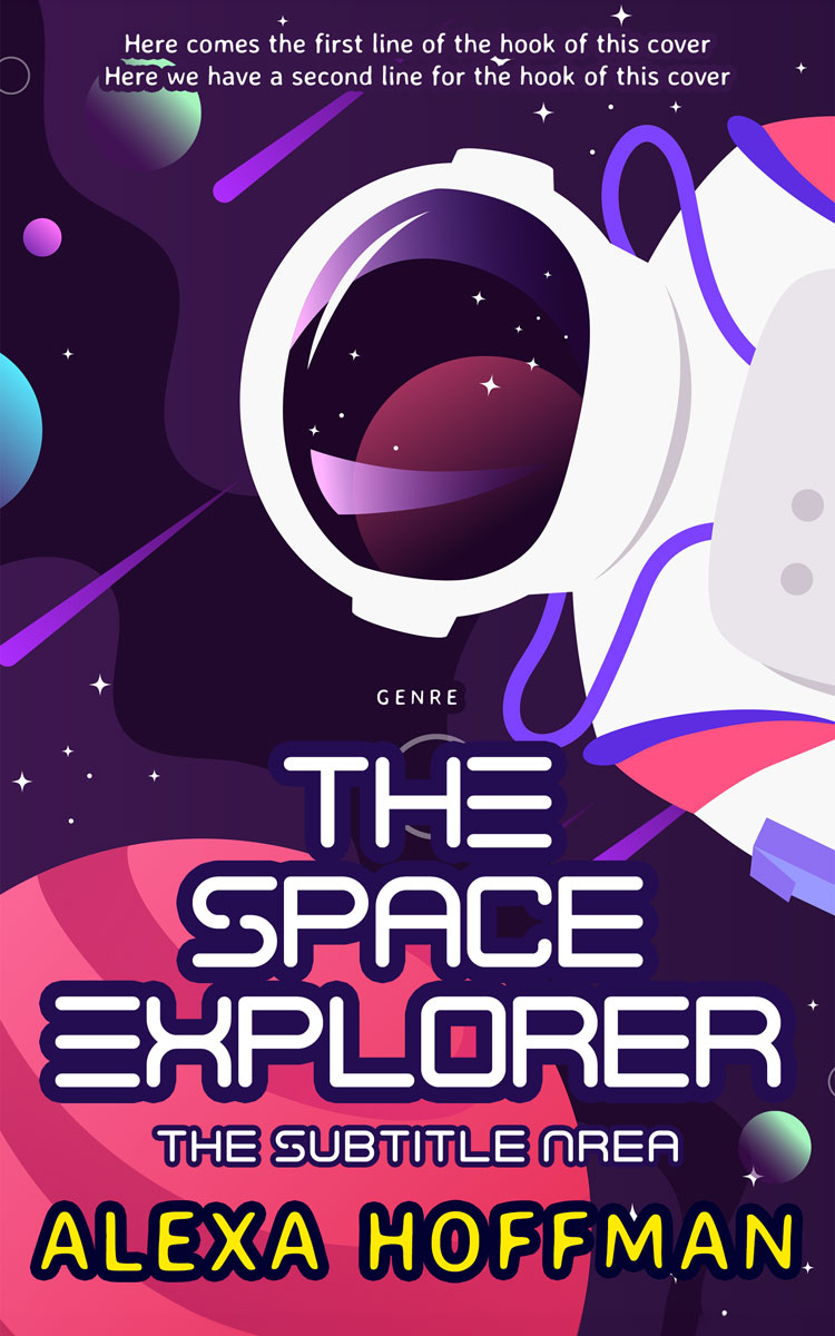 2D view of Premade Children's Book Cover - Kobi