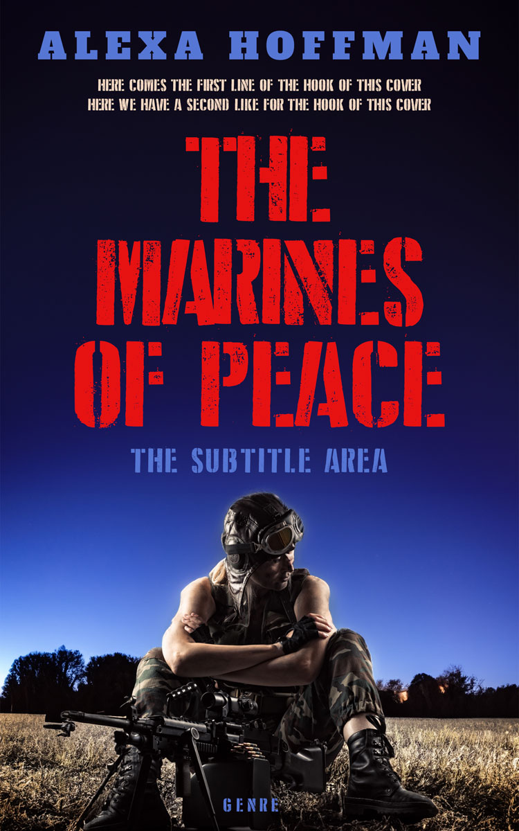 2D view of Premade Action & Adventure Book Cover - Mirage