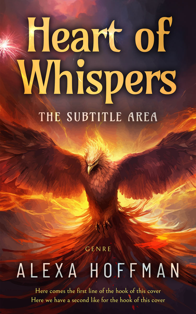 2D view of Crater Brown #28559 - Premade Fantasy Book Cover