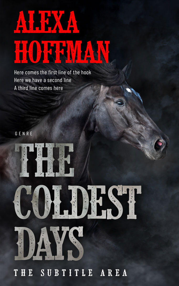 2D view of Premade Nature Book Cover - Shark