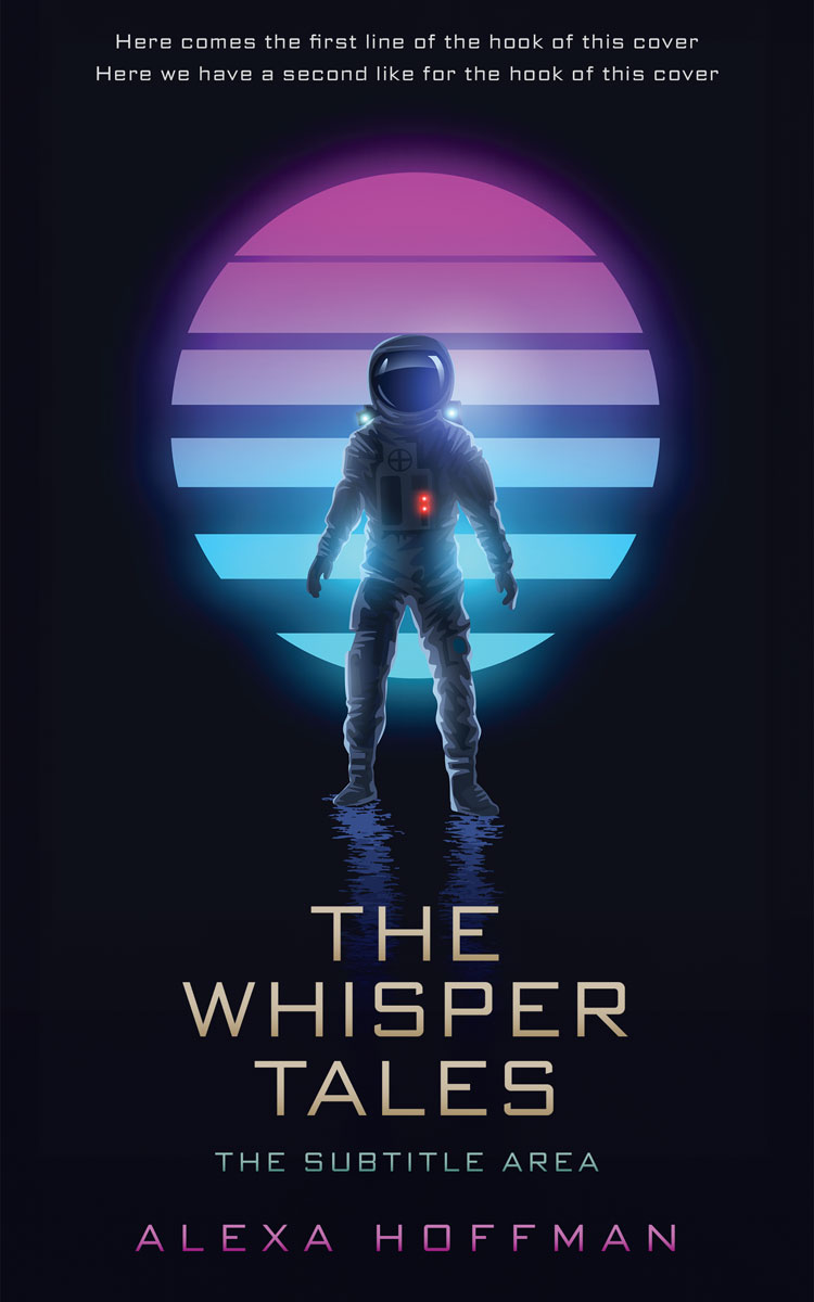 2D view of Premade Science Fiction Book Cover - Ebony