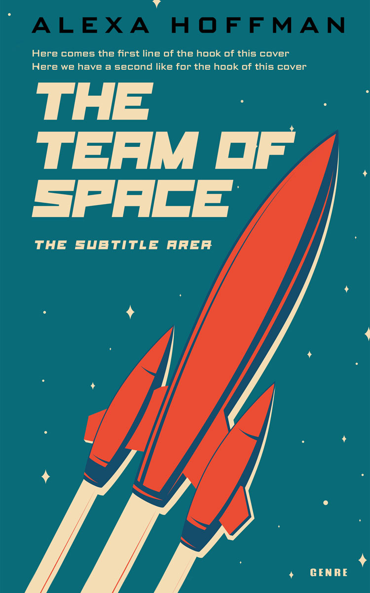 2D view of Atoll #28626 - Premade Science Fiction Book Cover