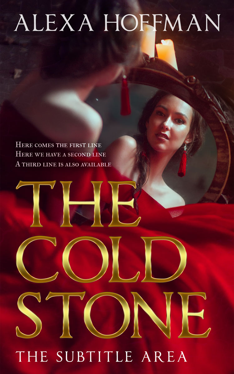 2D view of Premade Royal Romance Book Cover - Cedar