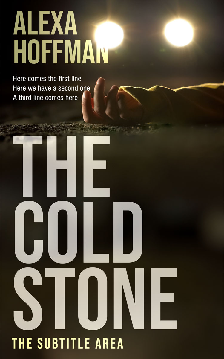 2D view of Premade Mystery & Thriller & Suspense Book Cover - Soft Amber