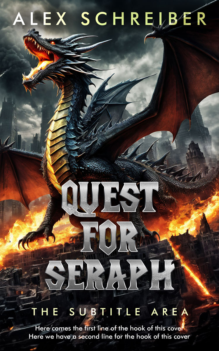 2D view of Thunder #28705 - Premade Apocalyptica Book Cover