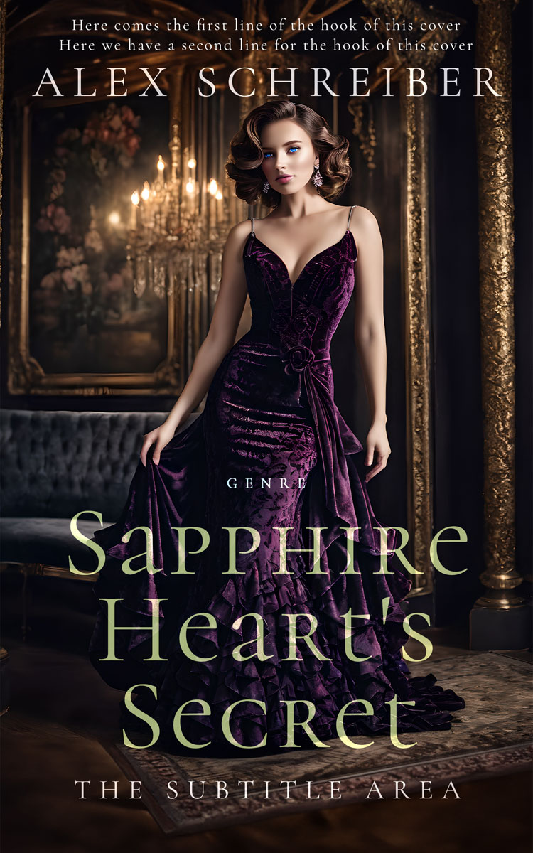 2D view of Cocoa Brown #28729 - Premade Romance Book Cover