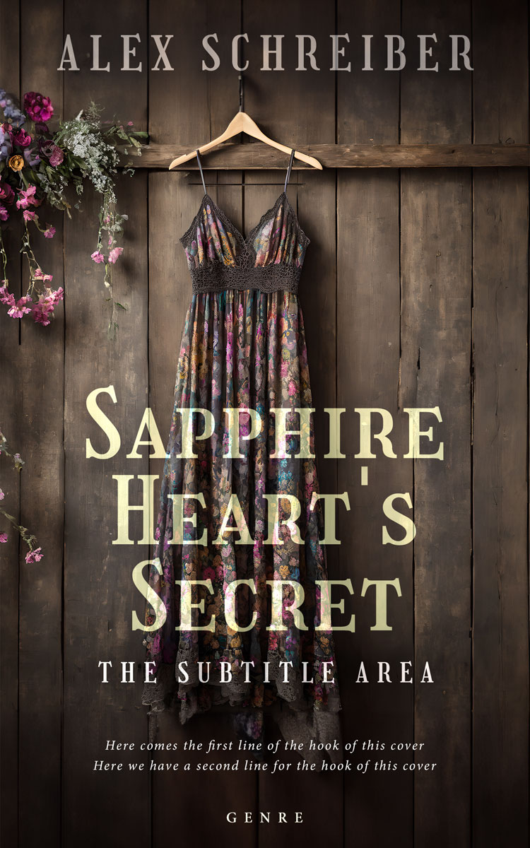 2D view of Cocoa Brown #28732 - Premade Literary Fiction Book Cover