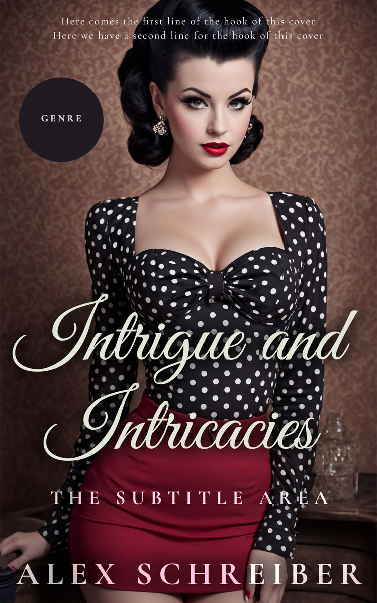 2D view of Premade Historical Book Cover - Cocoa Brown