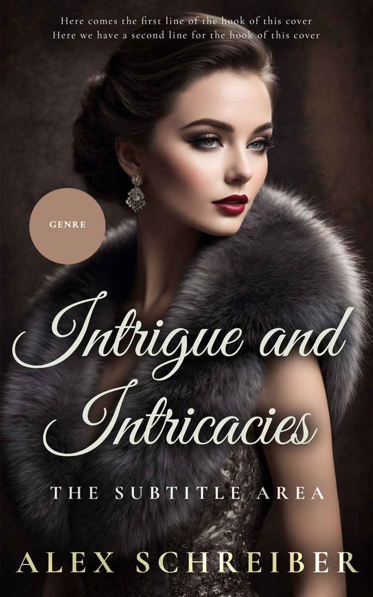 2D view of Cocoa Brown #28743 - Premade Romance Book Cover