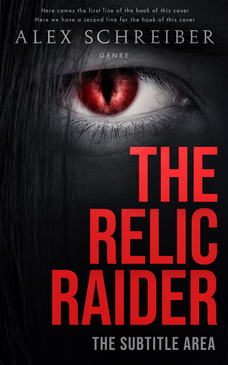 2D view of Persian Red #28764 - Premade Horror Book Cover