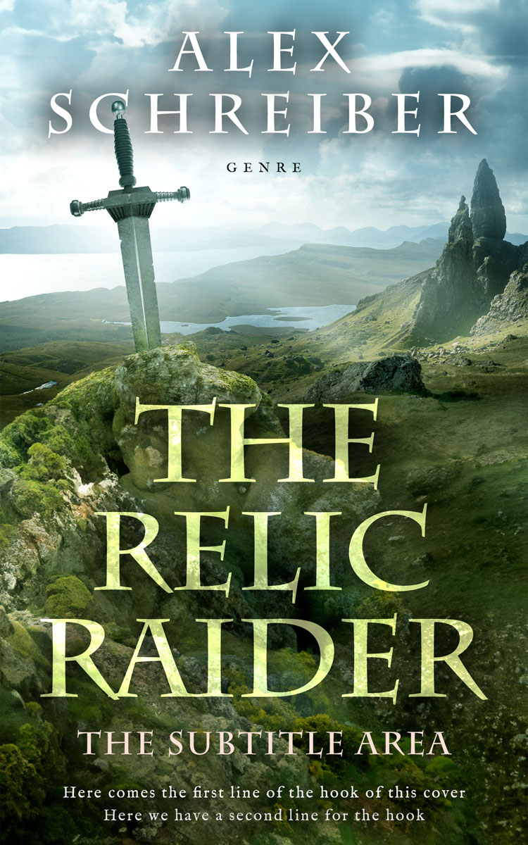 2D view of Premade Fantasy Book Cover - Green Kelp