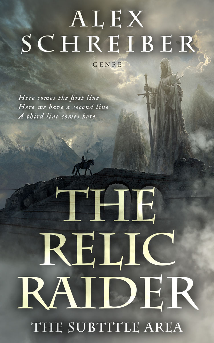 2D view of Gray Asparagus #28808 - Premade Fantasy Book Cover