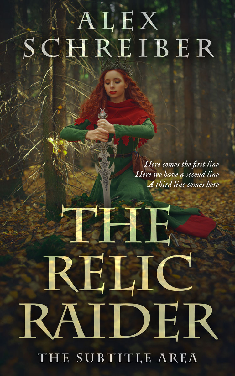 2D view of Zeus #28809 - Premade Fantasy Book Cover