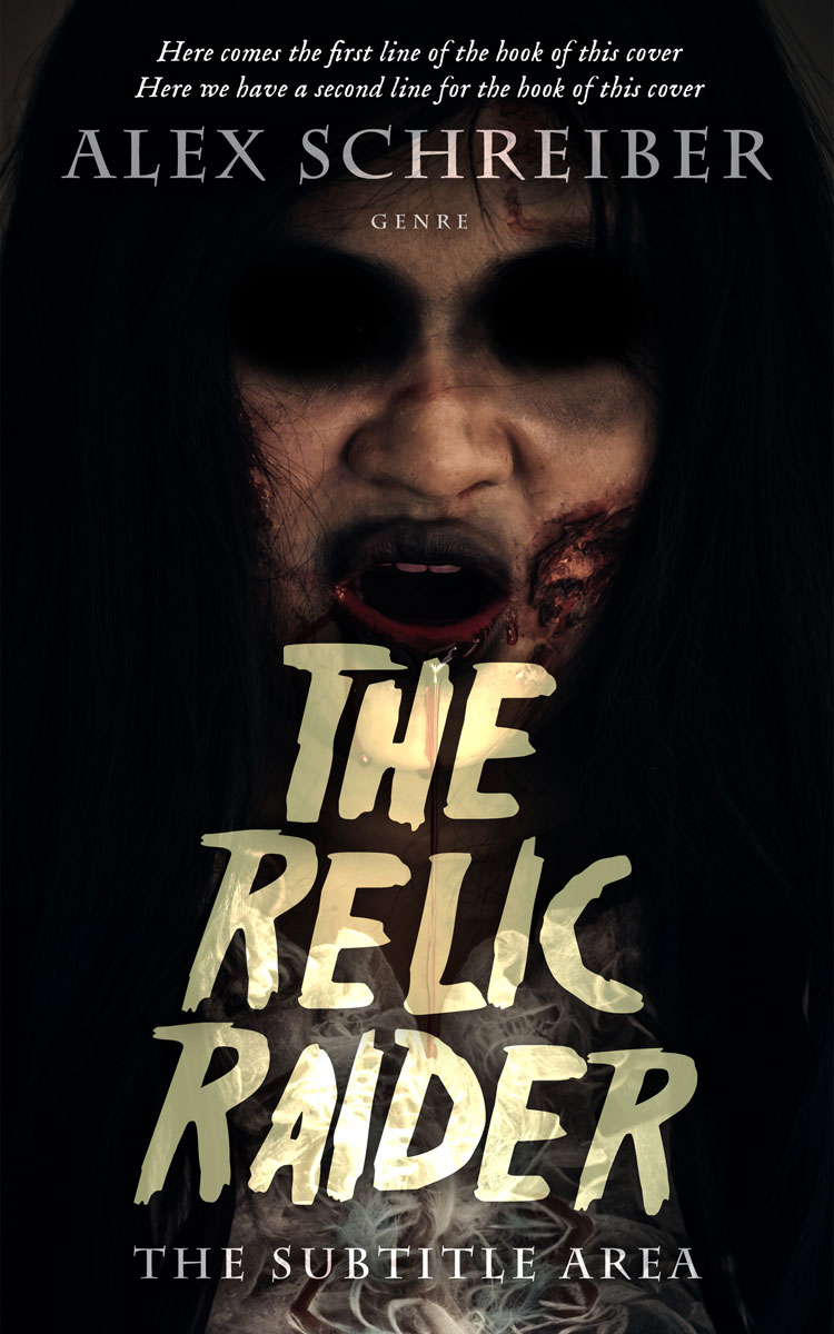 2D view of Premade Horror Book Cover - Indian Khaki